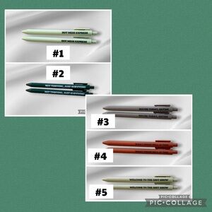 Pen sets with snarky sayings NIP choose a set of 2. Numbers 1-5 see listing